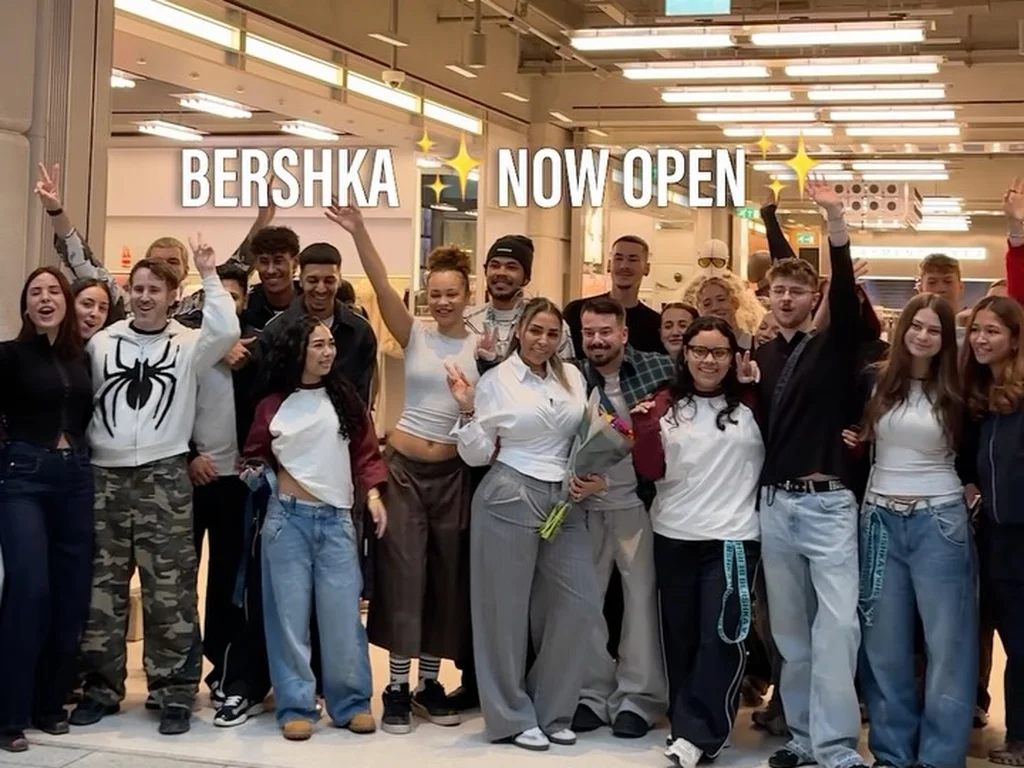 Bershka staff outside the new store at Westgate Oxford on opening day