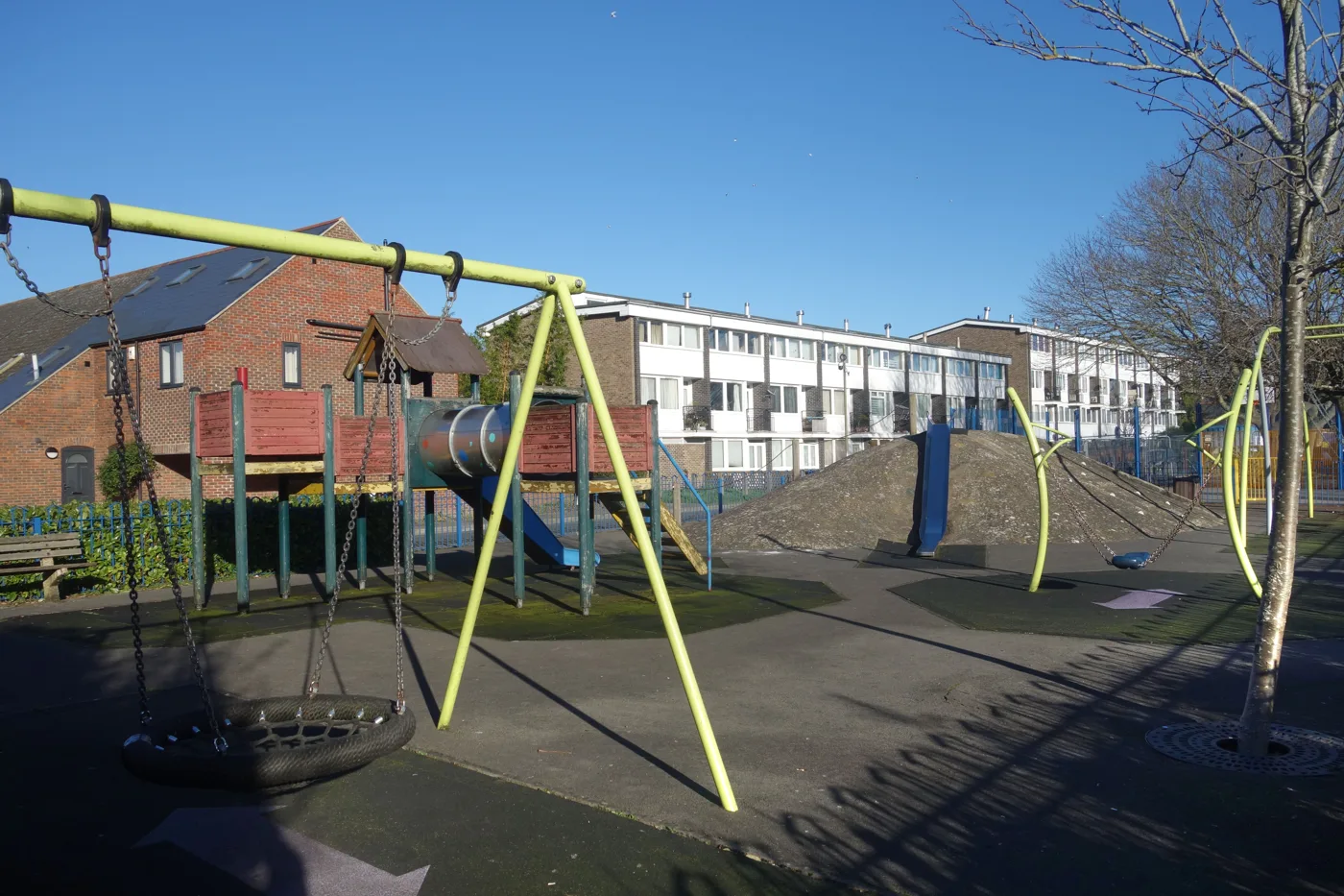 The Friar's Wharf play area in January 2024, before the refurbishment