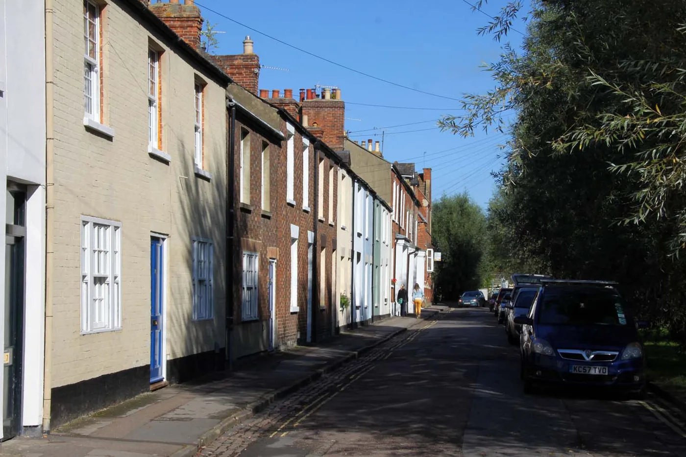 Terraced houses on East Street, Osney Island, in the Osney and St Thomas ward