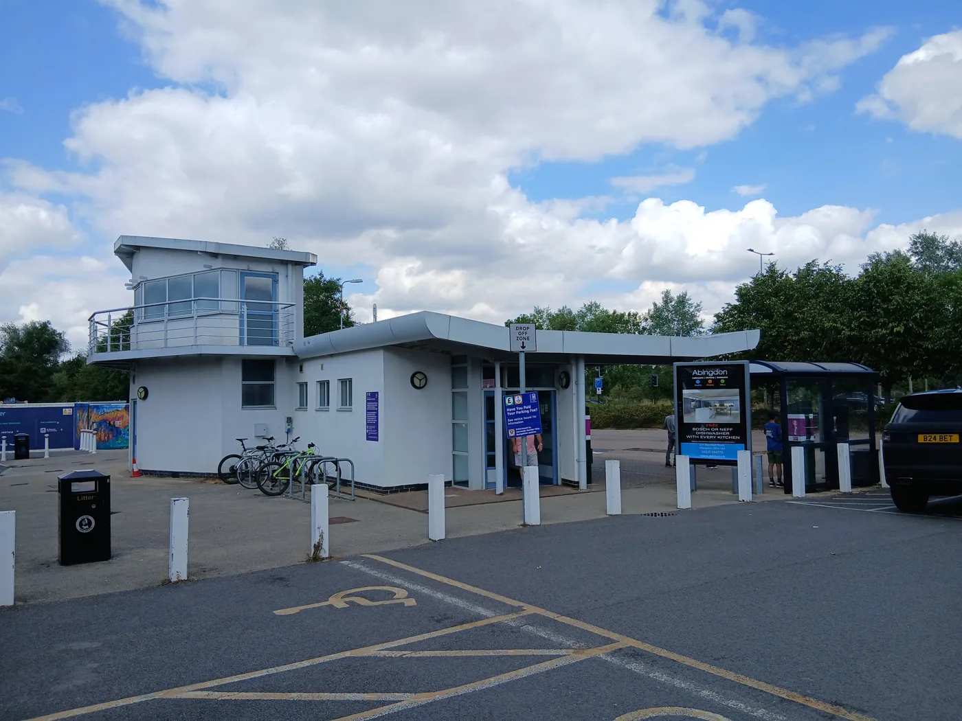 Redbridge Park and Ride on Abingdon Road. The development site is the council-owned land on the other side of the road